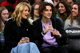 Great savings & free delivery / collection on many items. Timothee Chalamet Laura Dern Hang Out Courtside At Td Garden The Boston Globe