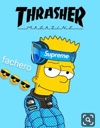 Key characters from the simpsons get a streetwear makeover courtesy of illustrator tommy bates. Dele Laik Bart Iphone Wallpaper Landscape Bart Simpson