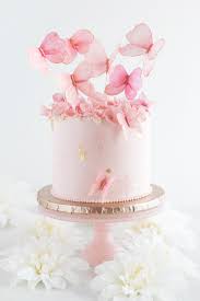 Delicate wafer paper roses add a feminine touch to cakes. Wafer Paper Cake Journal Rose Vanilla