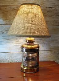 Brass Bow Light By Robert Findlay Repurposed Nautical Table Lamp Nautical Lighting Lamp Nautical Lighting Table Lamp