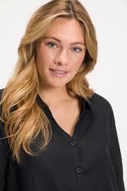 Avis Chemisier en lin, col ouvert, manches longues Ulla popken