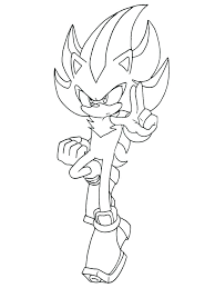 Sonic and shadow coloring pages to print. Awesome Shadow The Hedgehog Coloring Page Free Printable Coloring Pages For Kids