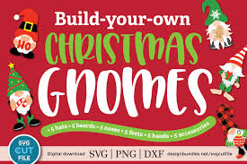 Whether you're a global ad agency or a freelance graphic designer, we have the vector graphics to make your project come to life. Christmas Gnomes Svg A Build Your Own Christmas Gnome Svg 1095003 Cut Files Design Bundles