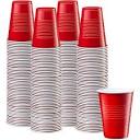 Comfy Package 9 oz Plastic Cups for Party Disposable Cups, Red 240 ...
