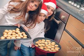I mean, do you have to spend a week baking? Happy Family Making Christmas Cookies Photograph By Anna Om