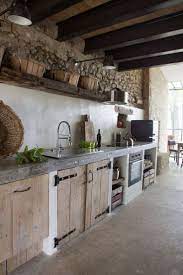 37 Fantastic Outdoor Kitchen In Country Style In 2021 Outdoor Kitchen Decor Rustic Apartment Rustic Kitchen Design