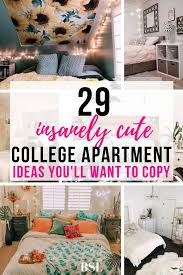29 Genius College Apartment Bedroom Ideas You Ll Want To Copy By Sophia Lee College Bedroom Apartment Apartment Decorating College Bedroom College Apartment