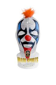 Aaa lucha fighter apr 18th 2020: Psycho Clown Wrestling Mask Silver Black Masksports