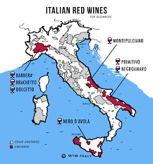 This white wine is produced north of venice in a region called valdobbiadene and is made primarily from glera grapes, though other grape varieties can be incorporated in a small percentage. The Best Italian Red Wines For Beginners Wine Folly