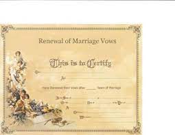 Marriage Vow Renewal Certificate Marriage Vows Wedding Renewal Vows Vows
