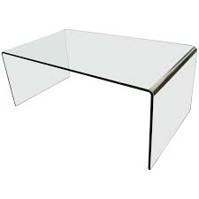 Mid Century Modern Glass Waterfall Coffee Table In 2020 Glass Waterfall Modern Glass Modern Wood Coffee Table