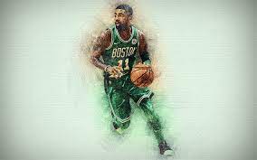Download Wallpapers 4k Kyrie Irving Green Uniform Basketball Stars Boston Celtics Irving Artwork Nba Basketball Drawing Kyrie Irving Nba Stars Besthqw Irving Wallpapers Kyrie Irving Kyrie Irving Celtics
