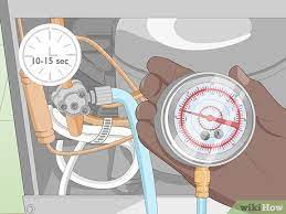 You need a set of gd gauges hooked up to outside unit. 3 Ways To Put Freon In A Refrigerator Wikihow