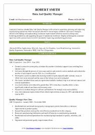 The quality assurance manager job description entails coordinating and supervising activities required to meet these quality standards. Quality Manager Resume Samples Qwikresume