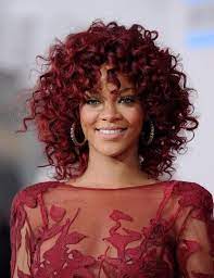 Rihanna Curly Red Hair Google Images Red Curly Hair Curly Hair Styles Hair Styles