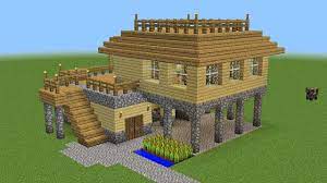 The house has everything which you could. Minecraft How To Build A Survival House Minecraft Barn Minecraft Buildings Minecraft Build House