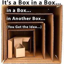 Amazon Com Give The Gift Of Frustration Boxes In A Box Prank Includes 3 Sets Of 6 Nesting Cartons 2 12 Inch Funny Practical Or Novelty Joke Great Christmas Gag Birthday Present Or Stocking