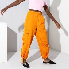 Black And Orange Cargo Pants Orange Cargo Pant Cargo Pants Pants Lightweight Cargo Pants