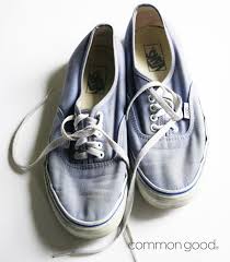 Common Good Laundry Perfectly Aged Sneakers Leave Them In The Sun For Two Weeks And Then Wash A Couple Of Time Cottages By The Sea Feeling Blue Vans Sneaker