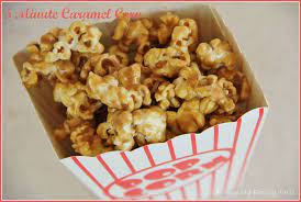 5 Minute Caramel Corn Caramel Corn Snacks Popcorn Recipes