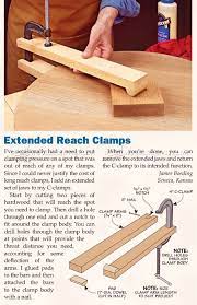 Besides good quality brands, you'll also find plenty of discounts when you shop for diy wood clamps during big sales. Diy Long Reach Clamp Clamp And Clamping Tips Jigs And Fixtures Woodarchivist Com Woodworking Tips Woodworking Shop Woodworking