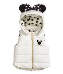 padded vest white minnie mouse kids h m us disney baby clothes baby coats girl cute baby clothes