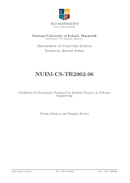 Use this document as a template if you are using microsoft word 60 or later. Pdf Guidelines For Documents Produced By Student Projects In Software Engineering