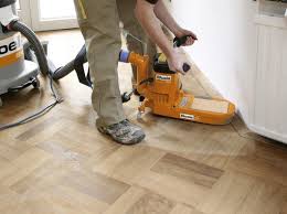 Floor sander on hardwood floor. Floor Edging Sander Sanding Woodworking