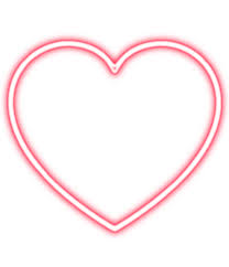 Pin By Wasikhan On Photoshop Neon Png Heart Overlay Black Background Images
