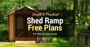 These videos cover every aspect of construction from ground preparation right through to the final installation of trim. A Free Shed Ramp Plan On How To Build It Your Own