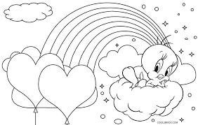 Rainbow love heart coloring pages for girlsclick and subscribe: Free Printable Rainbow Coloring Pages For Kids