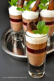 Chocolate Panna Cotta With Raspberry Gelee Orange Florentines In 2020 Chocolate Panna Cotta Panna Cotta Recipe Fancy Desserts