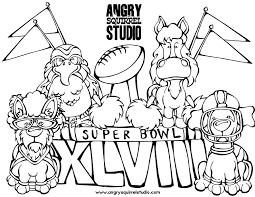 Super Bowl Coloring Pages Getcoloringpages Com