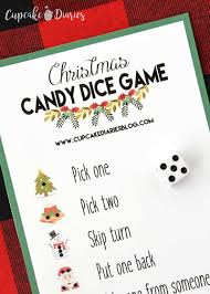 Incorporate candy canes into entertaining games, whether the party is for a group of children, a family event or a business office. Christmas Candy Dice Game Printable Game For Kids Cupcake Diaries