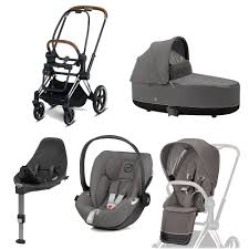 Cybex priam is a modern luxury stroller with a reversible seat that you can customize for your lifestyle. Cybex Priam Kinderwagen Set Chrome Brown Babywanne Babyschale Cloud Z Base Z Soho Grey
