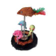 Lion Fare Oyuncakli Yayli Kedi Oyuncagi 16x16x25 Cm Yilbasi Susleri Fareler Kedi