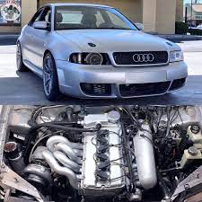 Vw 2 9l Vr6 Swapped Audi S4 This Thing Rips Making 754hp What Y All Think Built By Malakamotorsports Engineswap Engine Sw Engine Swap Audi Engineering