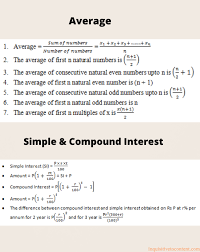Average And Simple Compound Interest In 2020 Math Formulas Math Arithmetic Progression