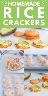 Turn Your Leftover Cooked Rice Into Rice Crackers Recipe Homemade Crackers Homemade Snacks Healthy Homemade Snacks