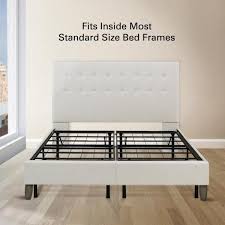 Brookside mara metal platform bed frame with upholstered headboard. Rest Rite 14 In California King Metal Platform Bed Frame Mfp00112bbck The Home Depot
