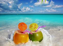 Summer Umbrella Drink At The Beach Tropical Drink Beach Drinks Summer Wallpaper