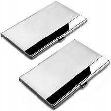The yobansa stainless steel rose gold business card holder as well a credit cardholder, form the ultimate remedy ever for your business cards, credit cards as well as ids. 2 Pieces Of Stainless Steel Business Card Holder Wallet Card Case Walmart Canada