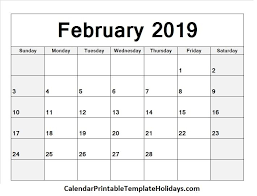 February 2019 Calendar Https Www Calendarprintabletemplateholidays Com February 2019 Calendar Html