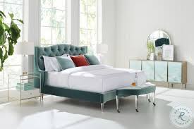 52w x 18d x 38.5h. Classic Do Not Disturb Green Upholstered Platform Bedroom Set From Caracole Coleman Furniture