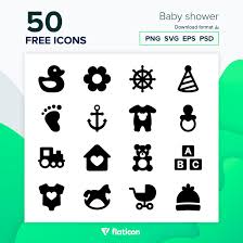 Download Baby Shower Icon Pack 50 Svg Icons