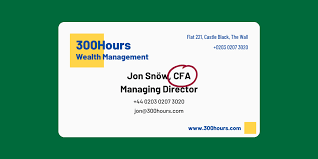 The bank employees can use this card to verify signatures on checks to make sure the proper people sign them. How To Properly Display Cfa On Resume Linkedin Business Cards 300hours