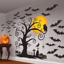Wall Scene Setter Decoration Kit Halloween Wall Decor Halloween Scene Halloween Backdrop