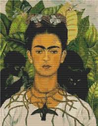 Self-Portrait With Thorn Necklace And Hummingbird: Frida Kahlo
