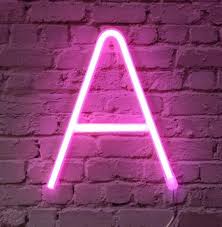 Neon Sign Letters Lights Up Pink Words Neon A Z Usb Batteries Light Letters Neon Letter Lights Neon Signs