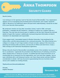 Security Guard Cover Letter Samples Templates Pdf Word 2021 Security Guard Cover Letters Rb